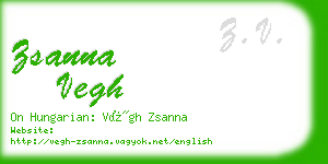 zsanna vegh business card